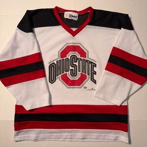 Vtg Kobe University Ohio State Buckeyes 90’s Mesh Hockey Jersey USA Men’s XL